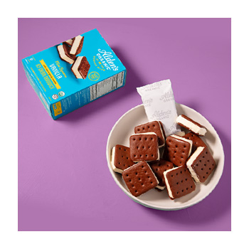 Alden’s Organic 100 calorie mini ice cream sandwich