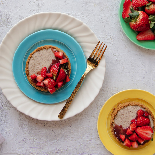 No-Bake Strawberry Lemon Tartlets