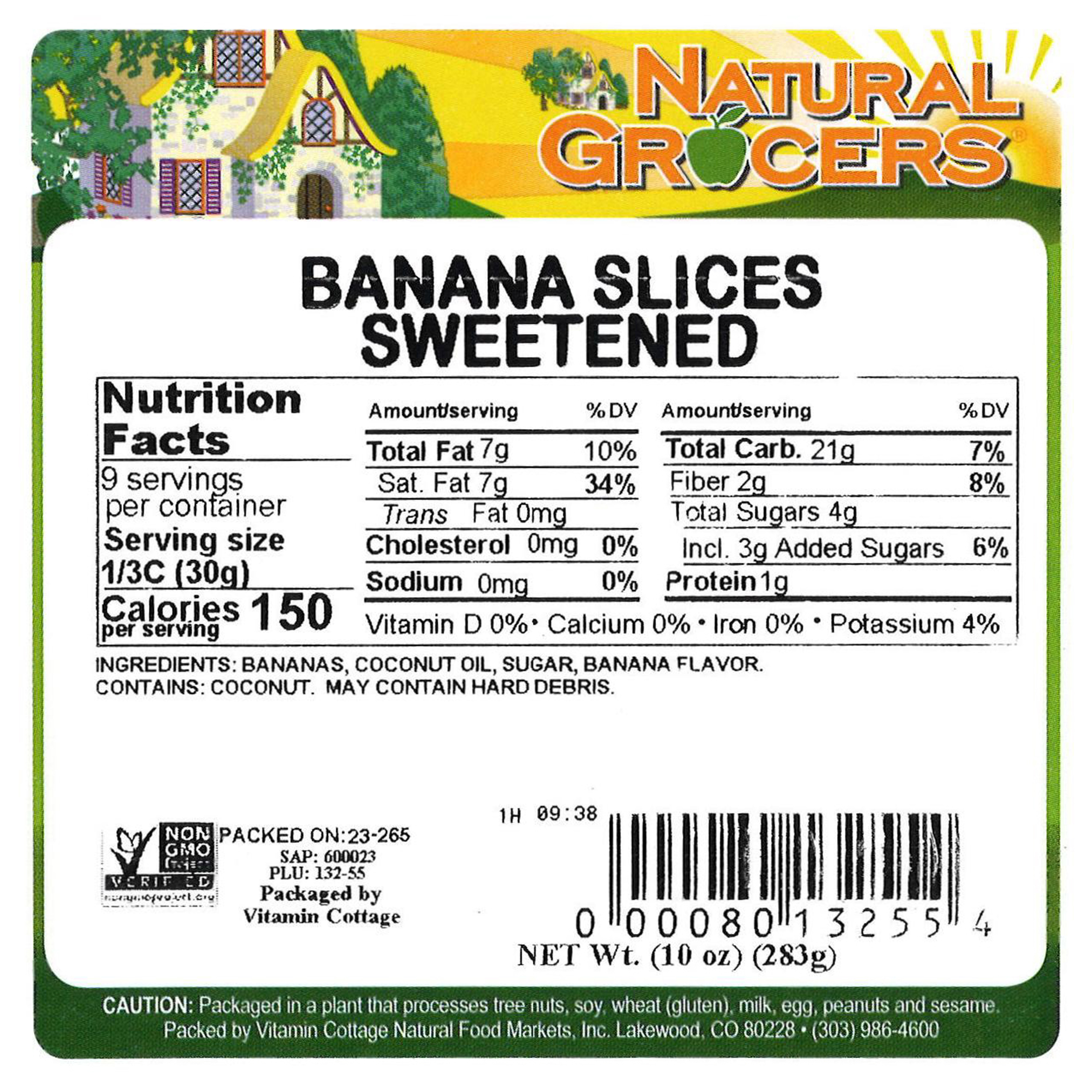 Banana Slices Swtnd Non-gmo 10 Oz