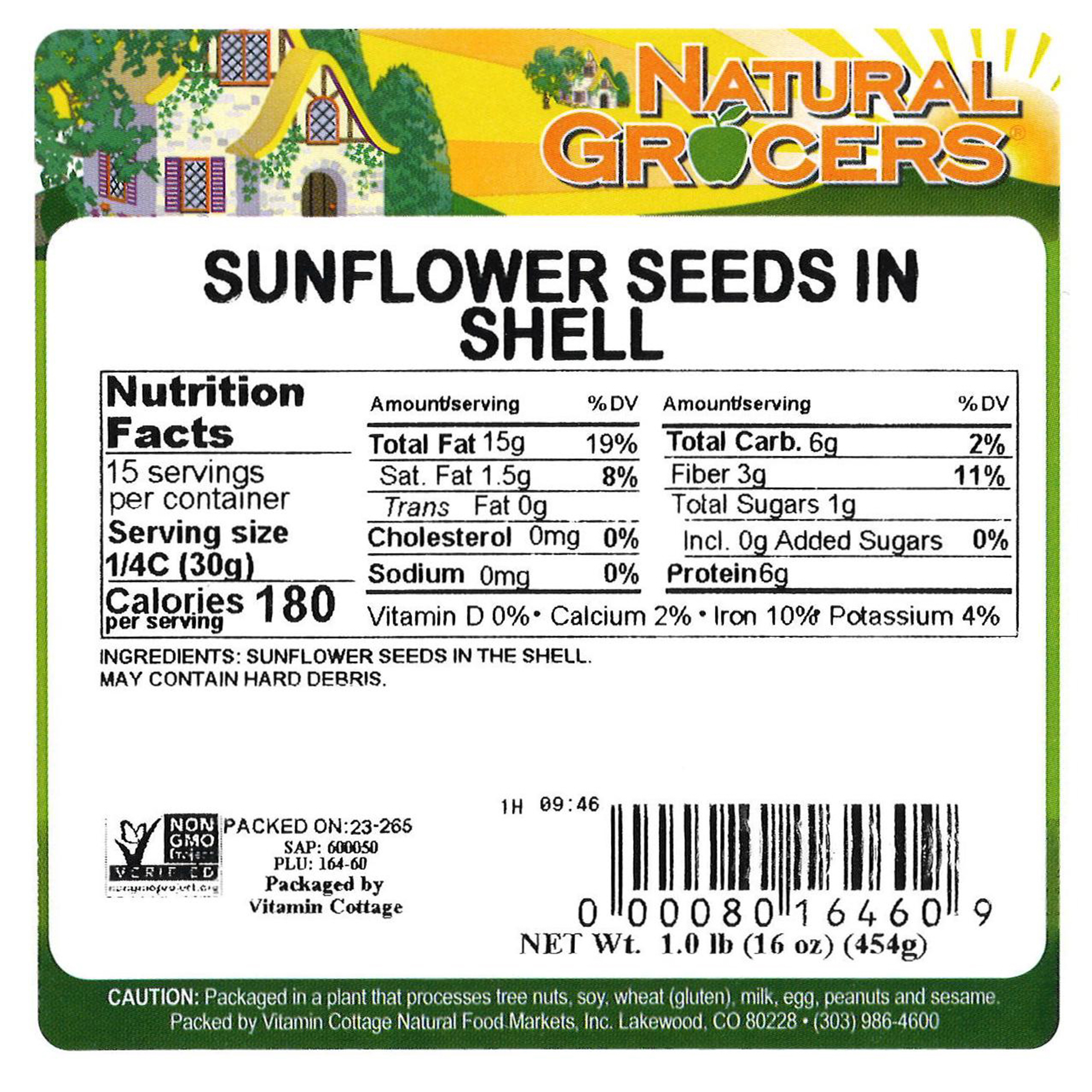 Seeds Sunflr Shell Non-gmo 1 Lb