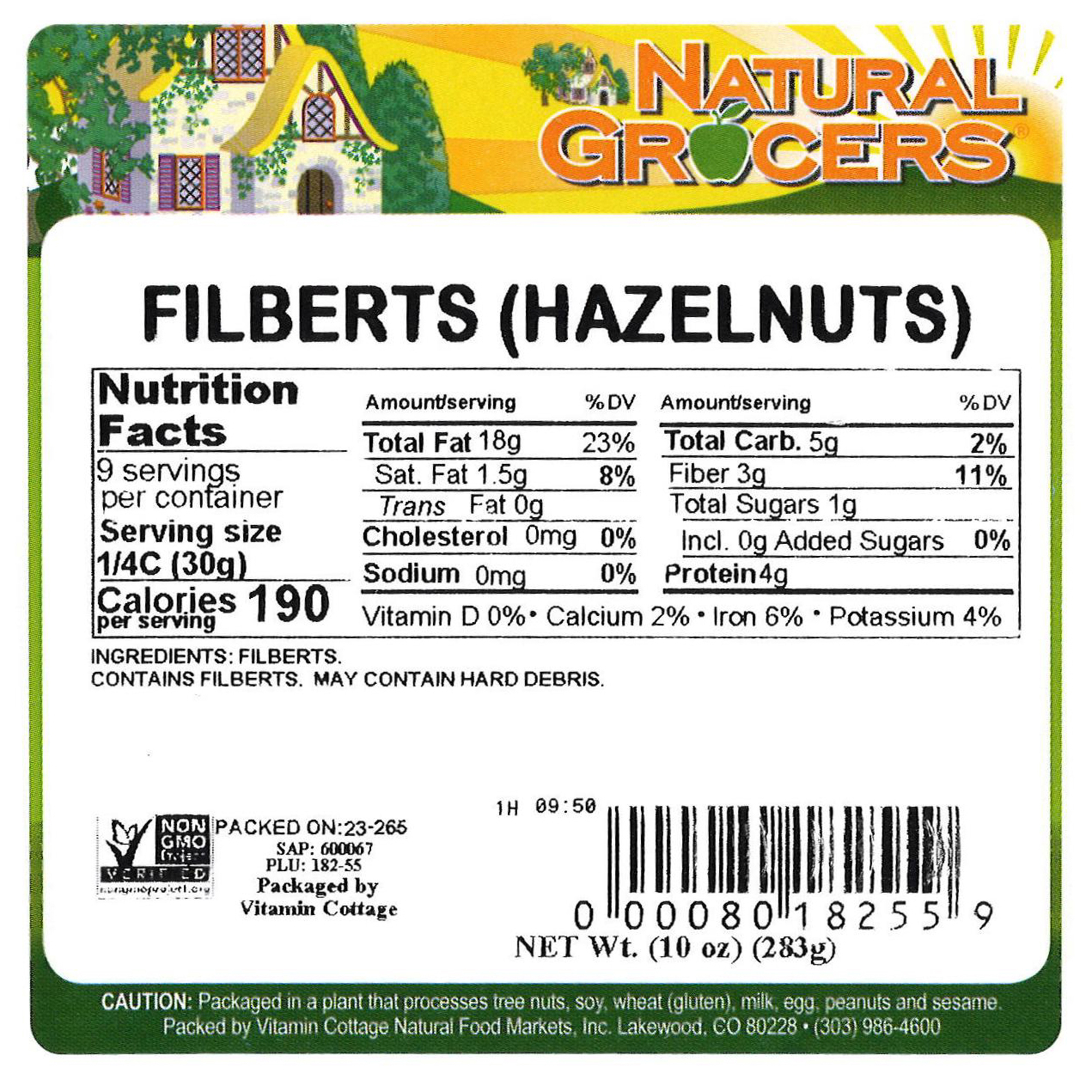 Filberts Non-gmo 10 Oz
