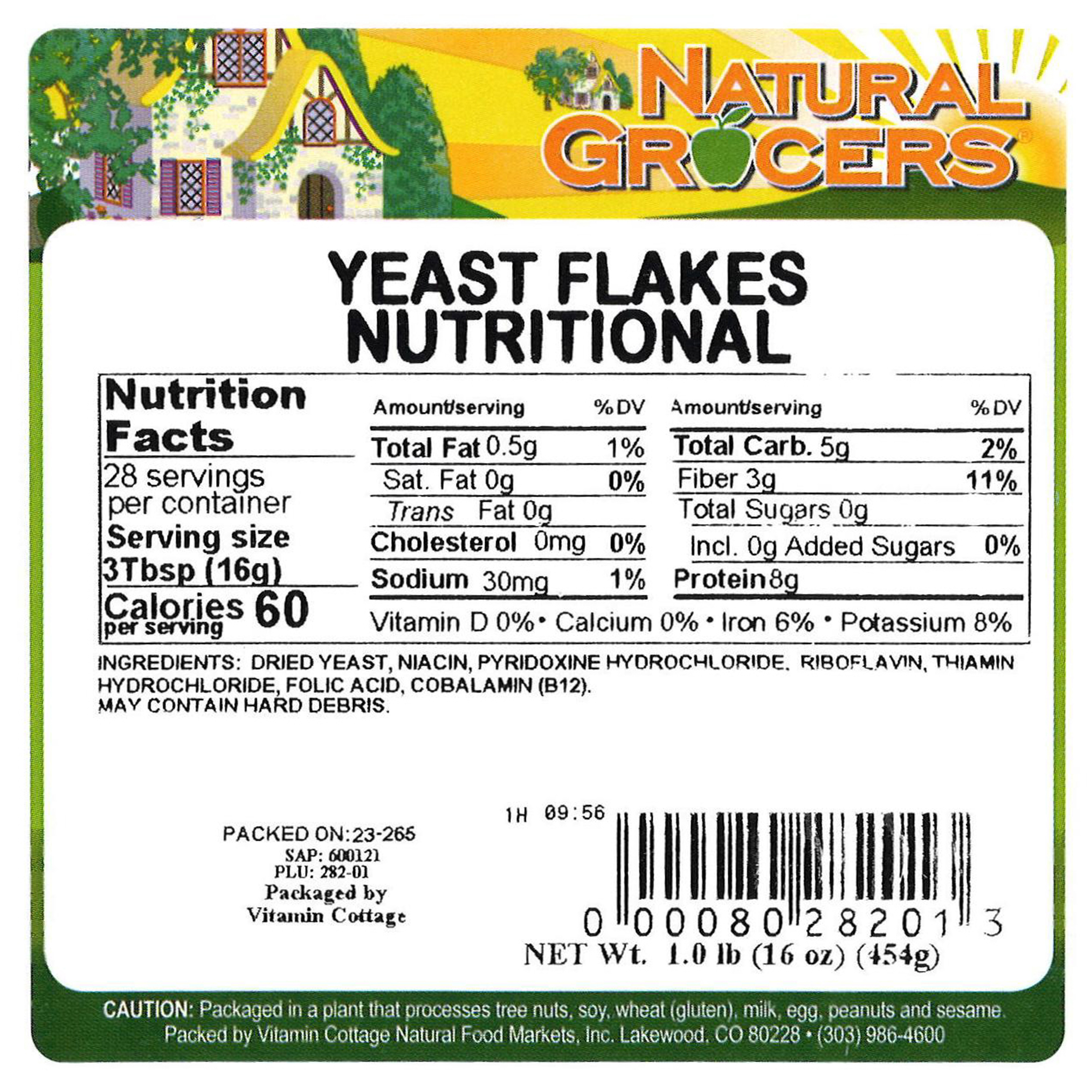 Yeast Nutritional Non-gmo 1 Lb