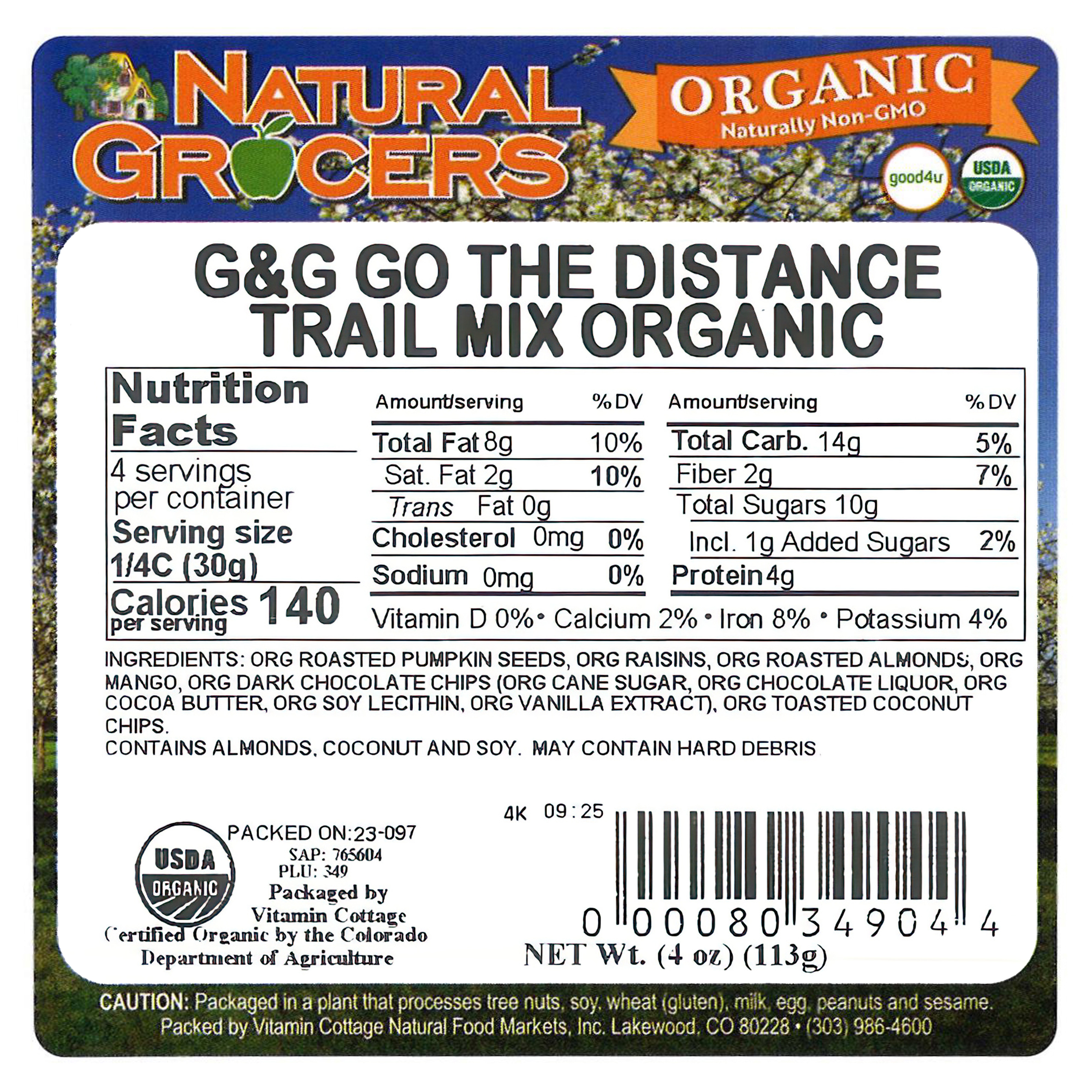 Mix Go The Dist Trail Org G&g 4 Oz