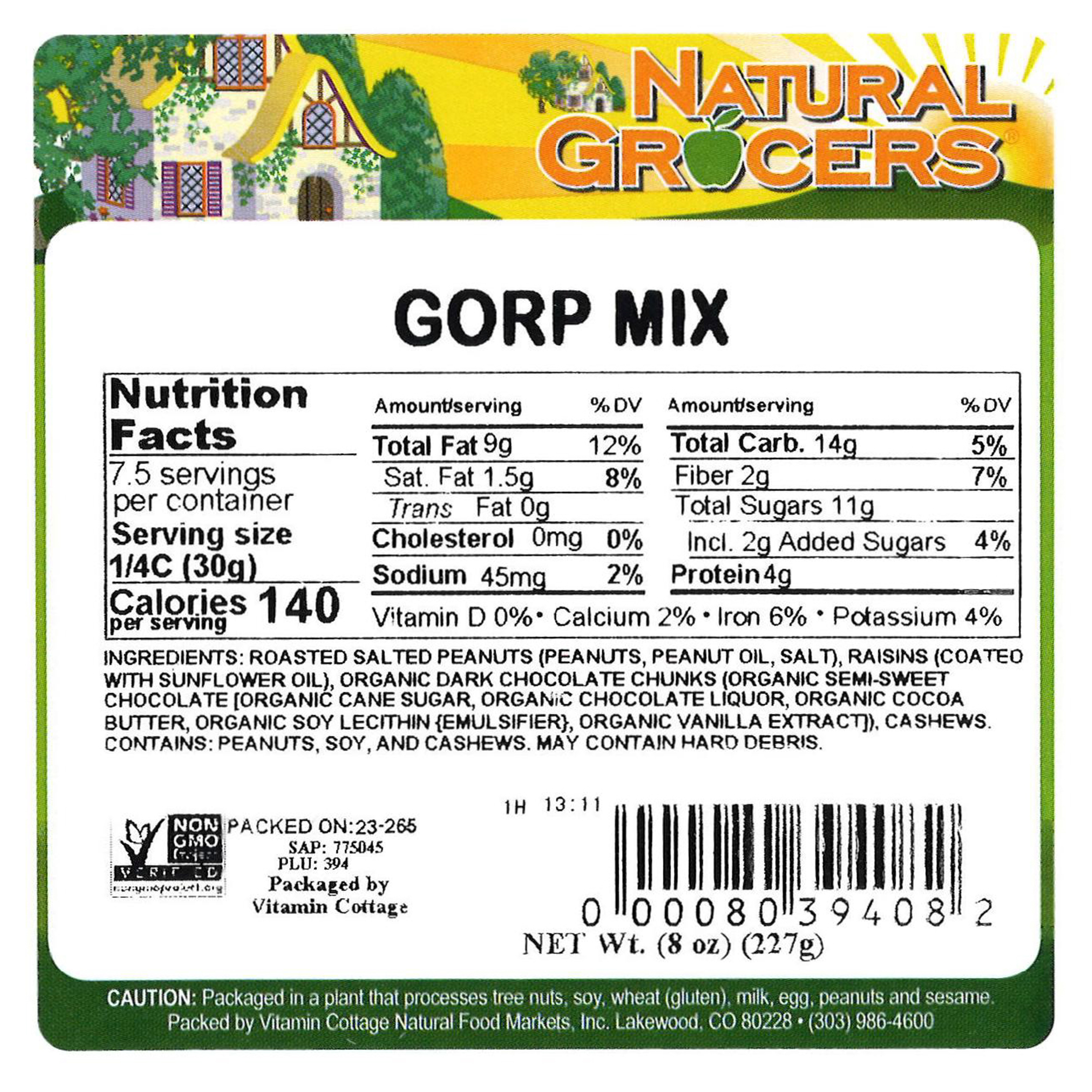 Mix Gorp Non-gmo 8 Oz