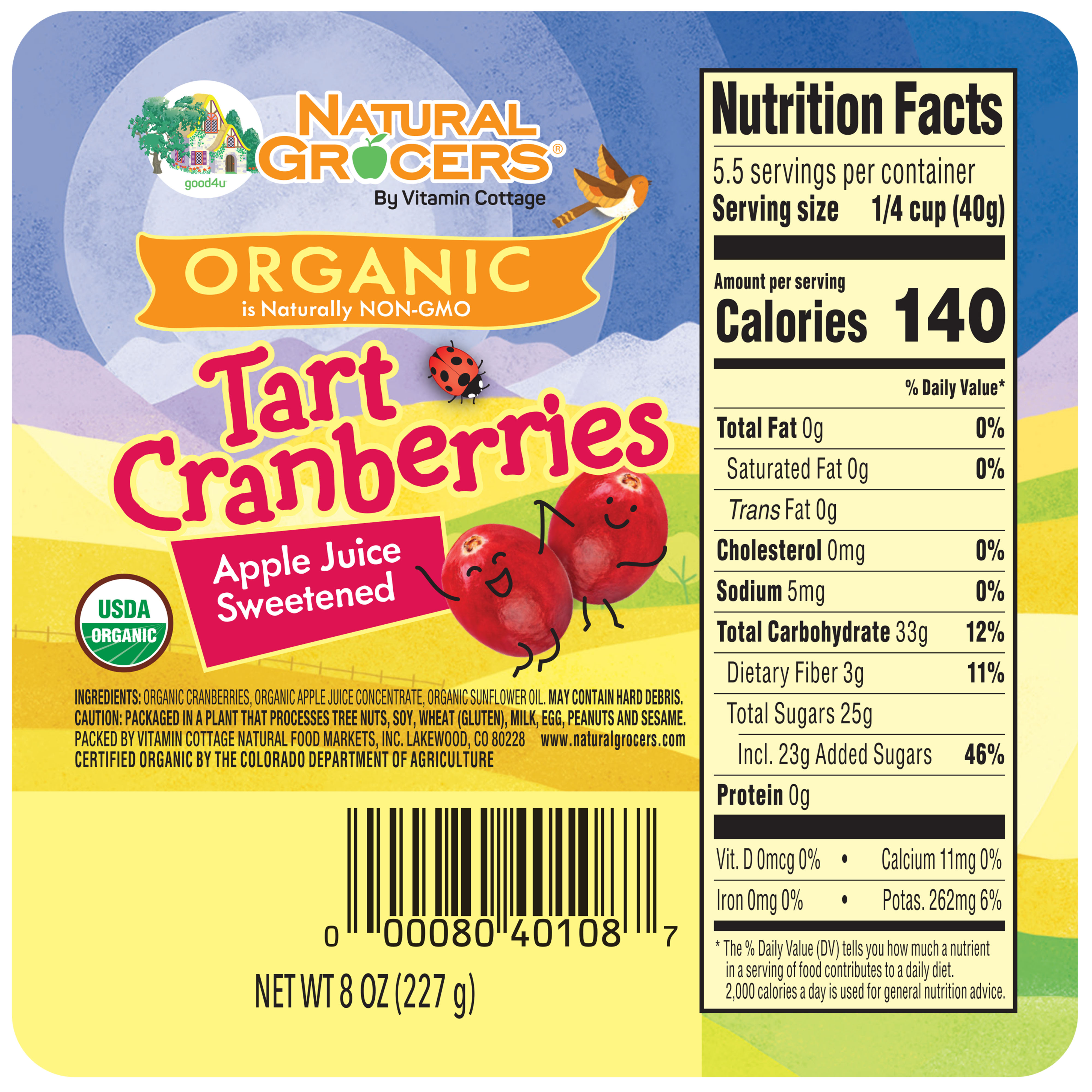 Cranberries Aj Swtnd Org 8 Oz