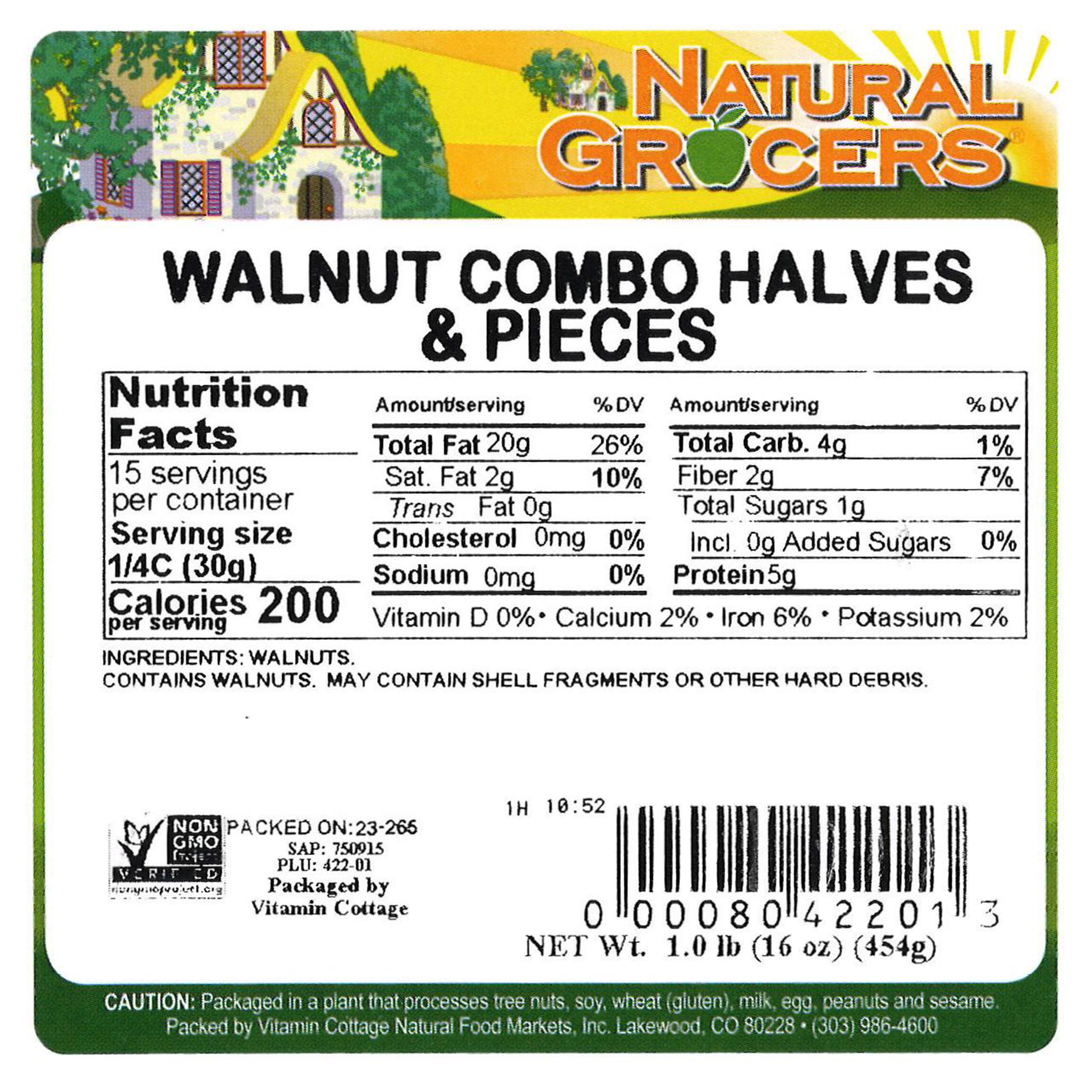 Walnut Combo Halves & Pieces 1 Lb