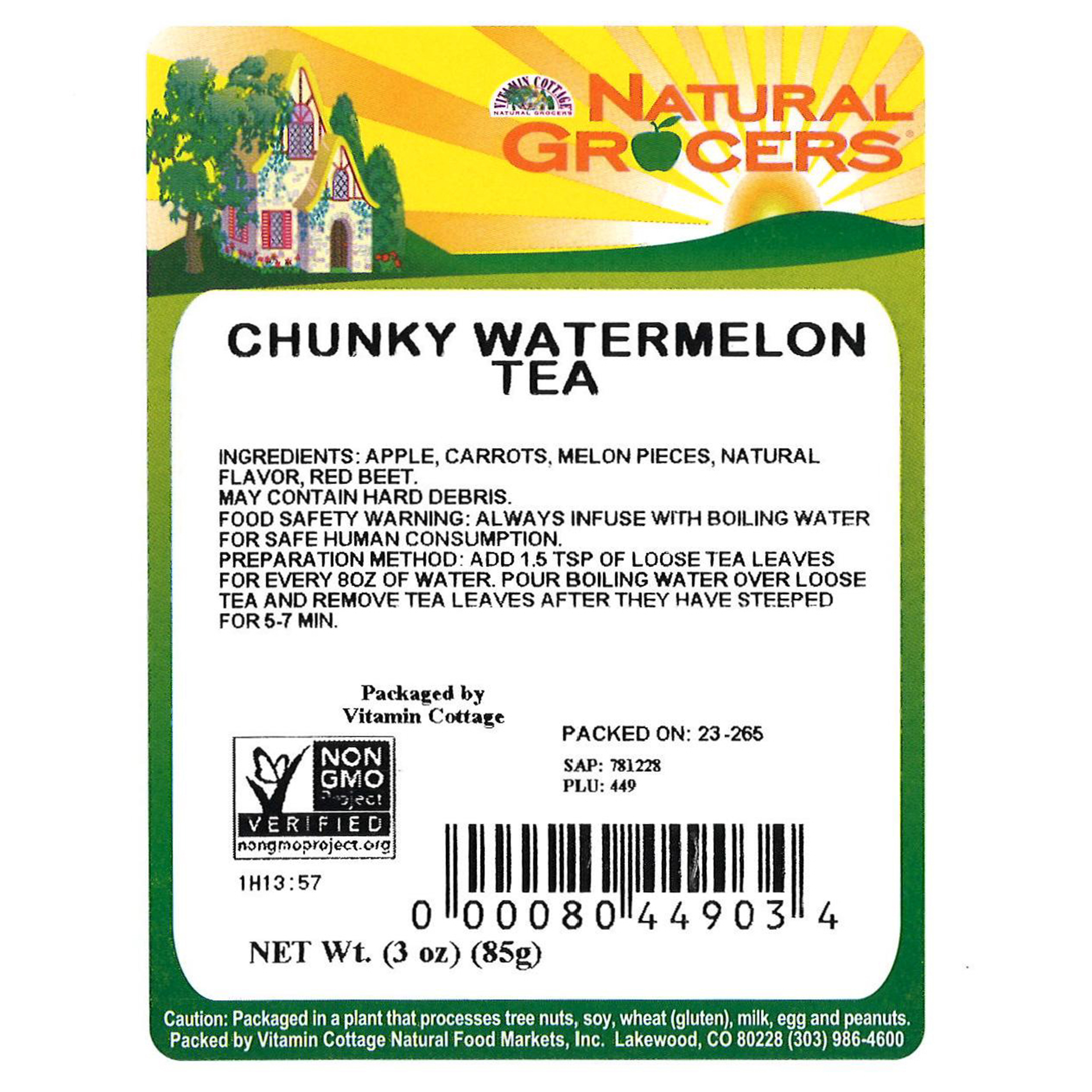 Tea Chunky Watermelon 3 Oz