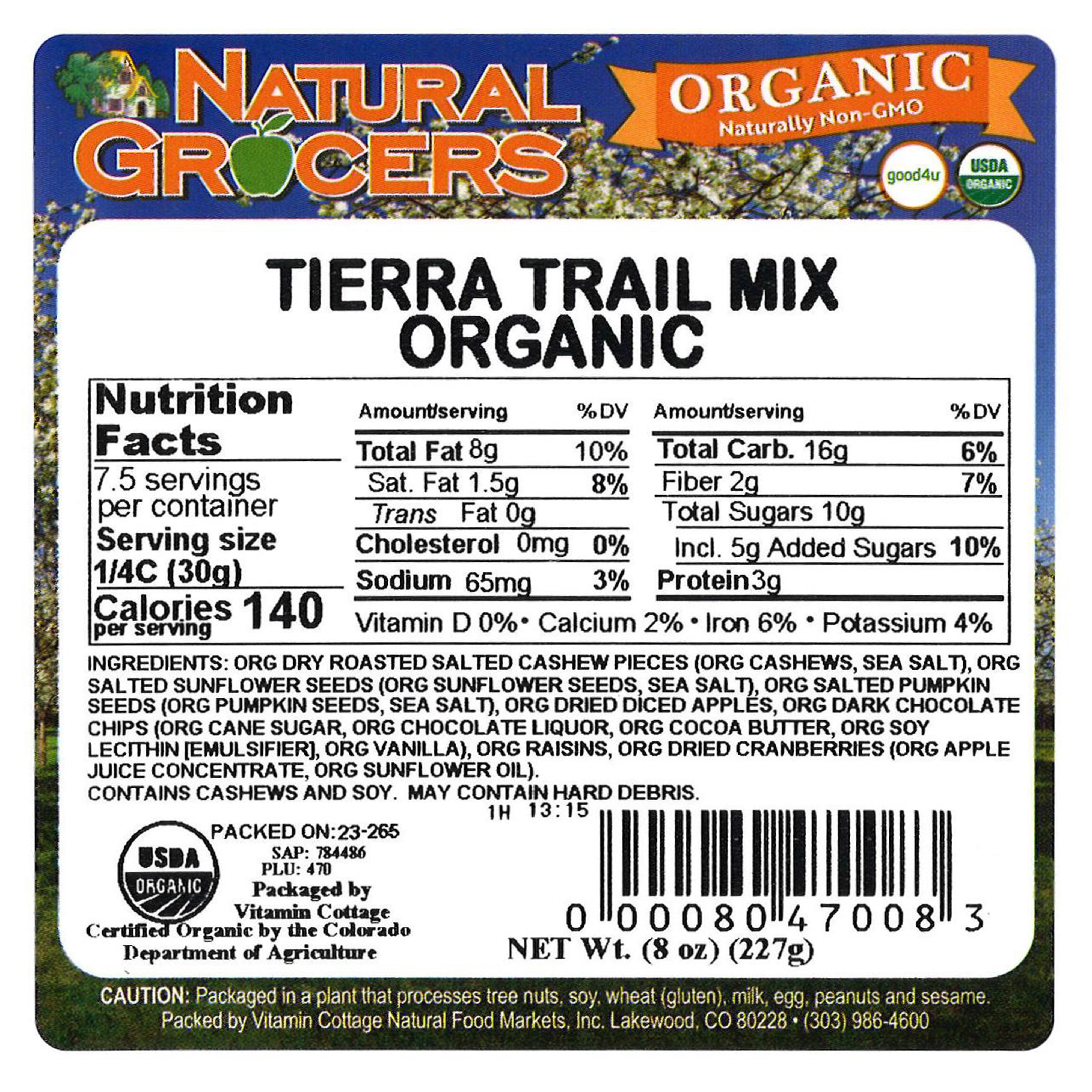 Mix Tierra Trail Org 8 Oz