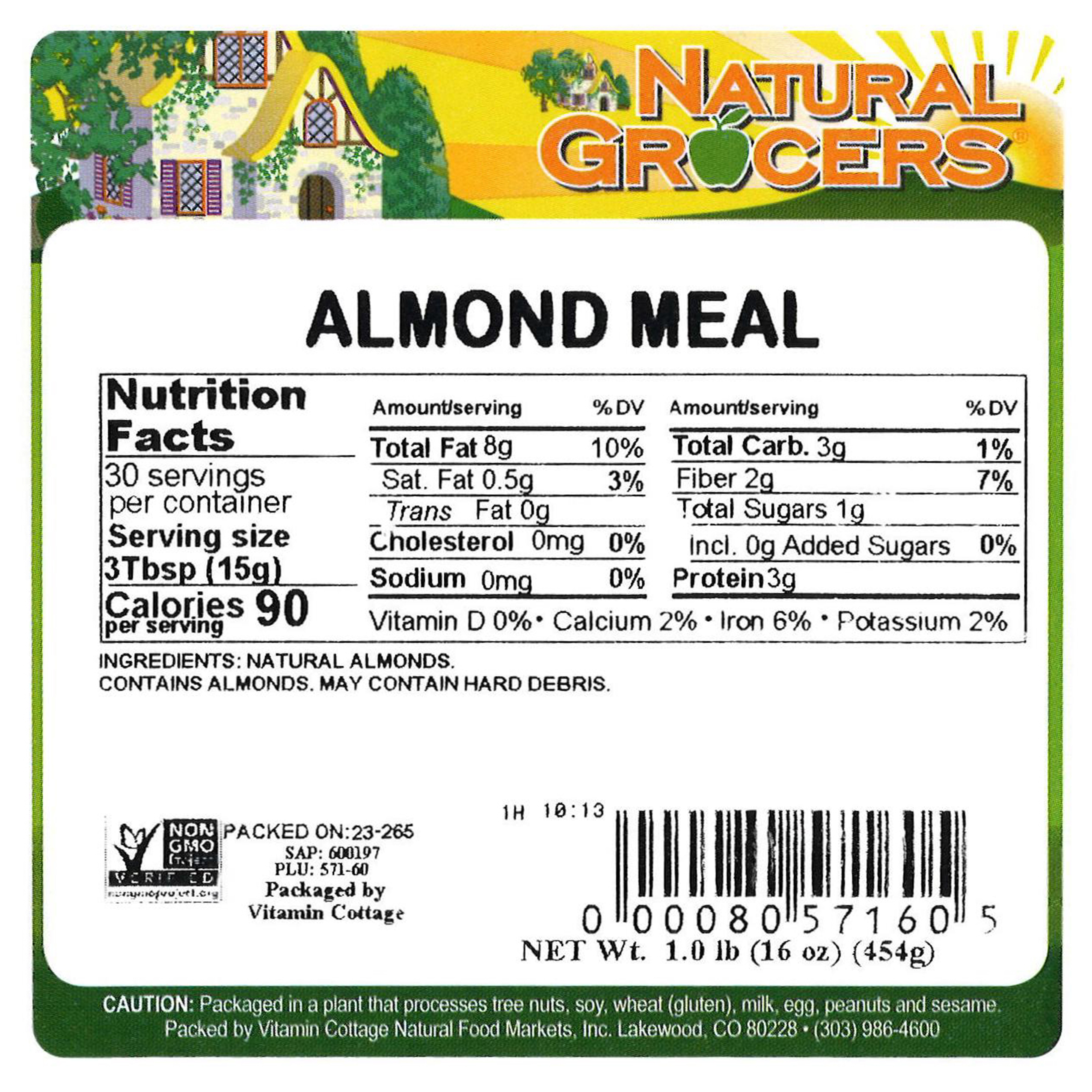 Almond Meal Non-gmo 1 Lb