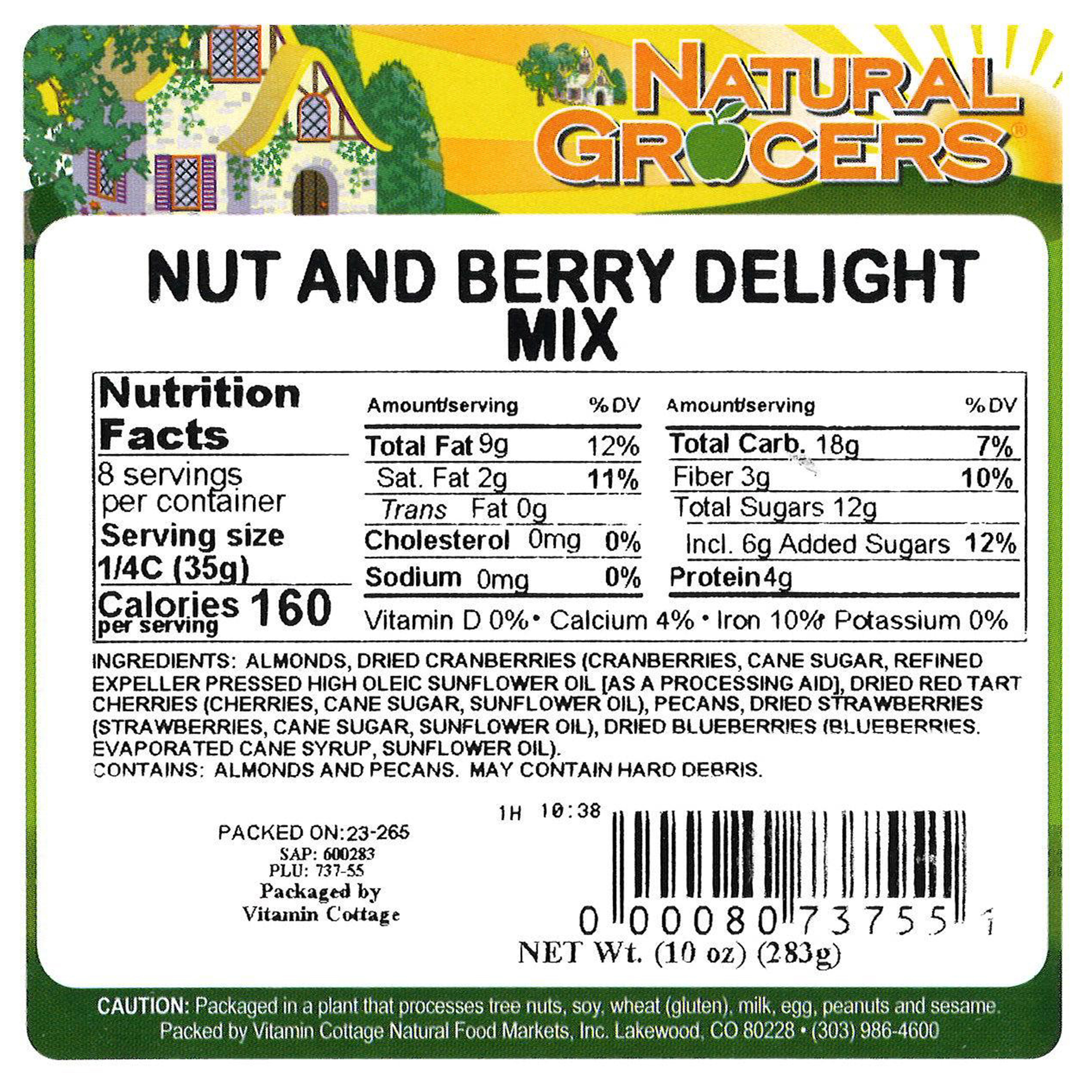 Mix Nut Berry Delight Non-gmo 10 Oz