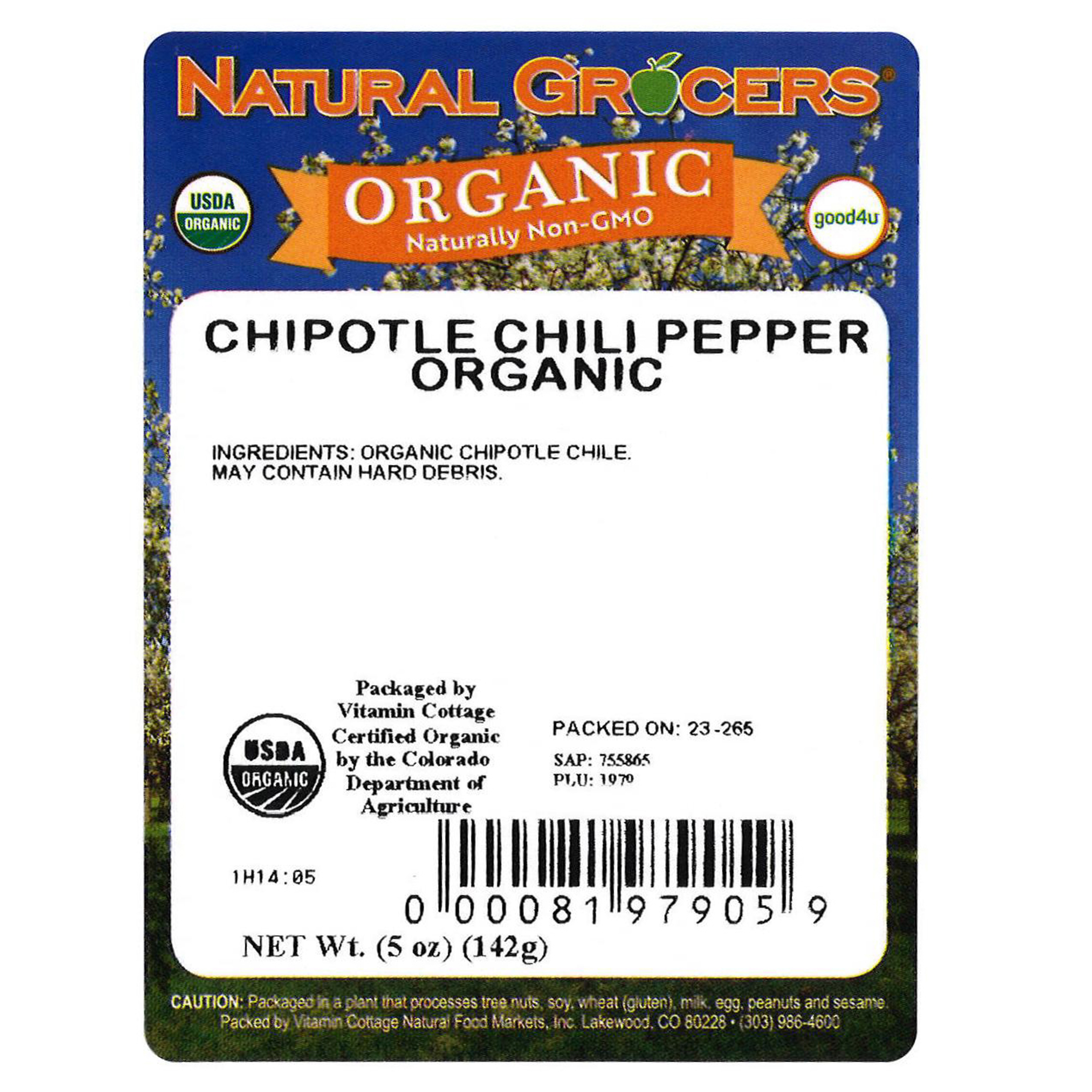 Chili Pepper Chipotle Pwd Org 5 Oz