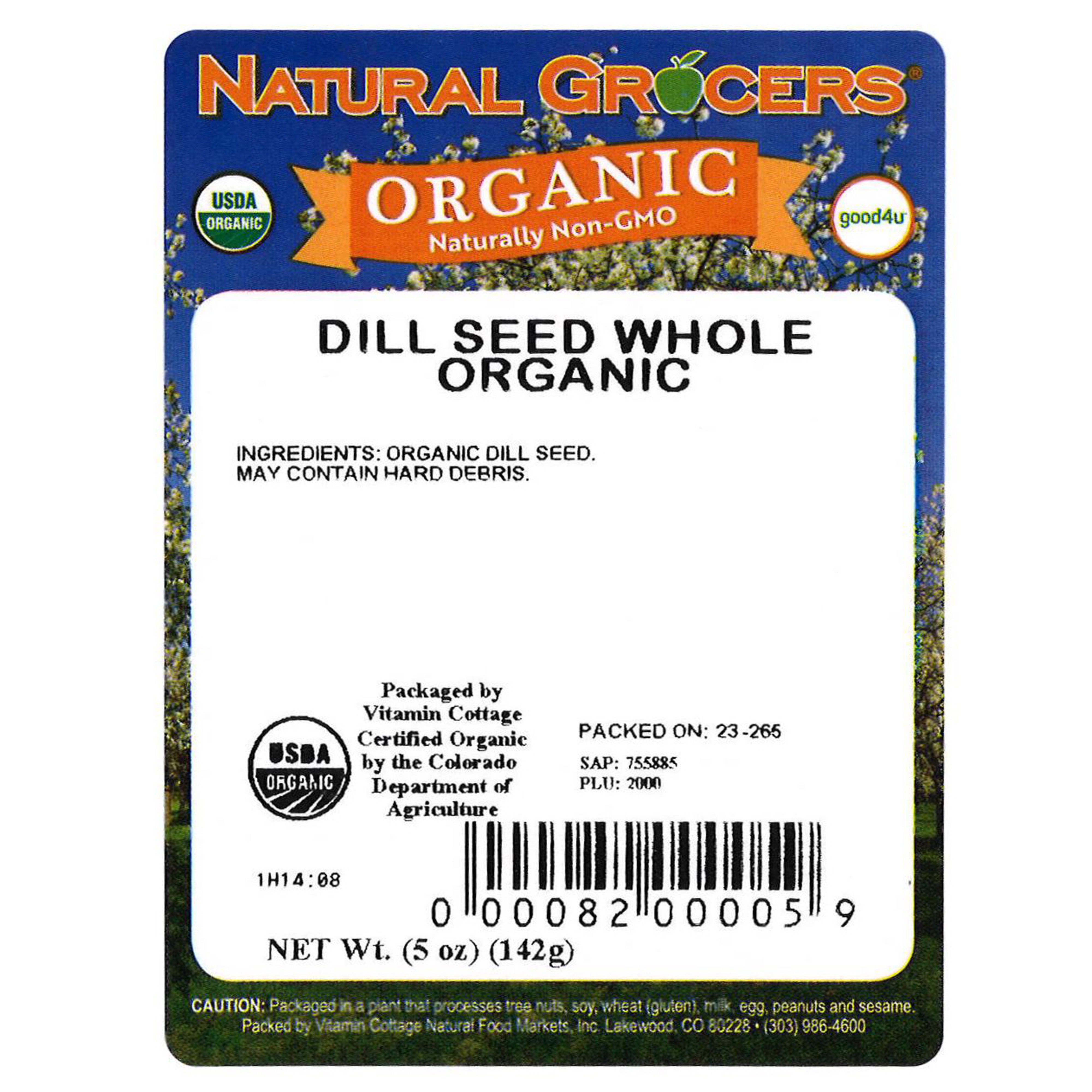 Dill Seed Whole Org 5 Oz