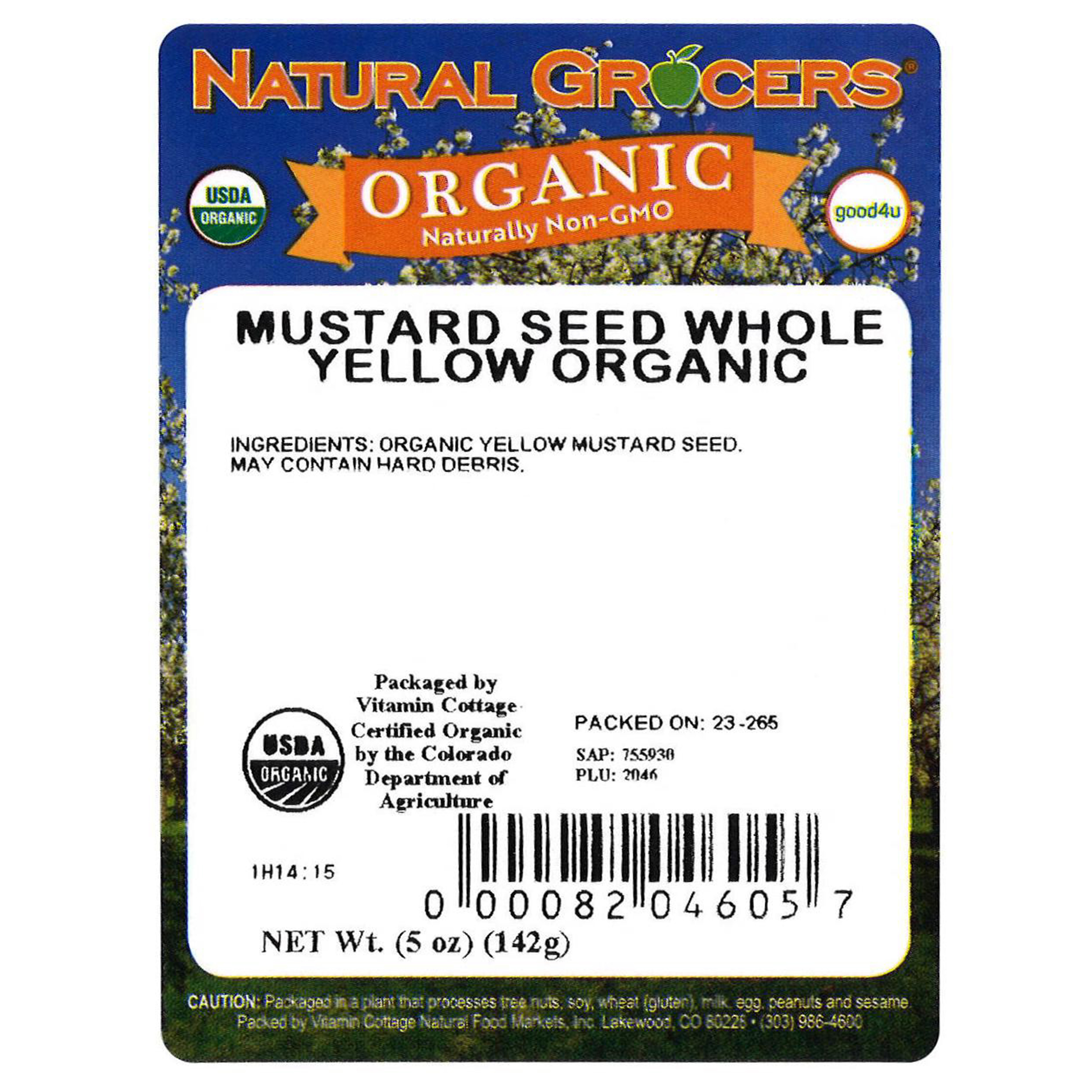Mustard Seed Yellow Whl Org 5 Oz