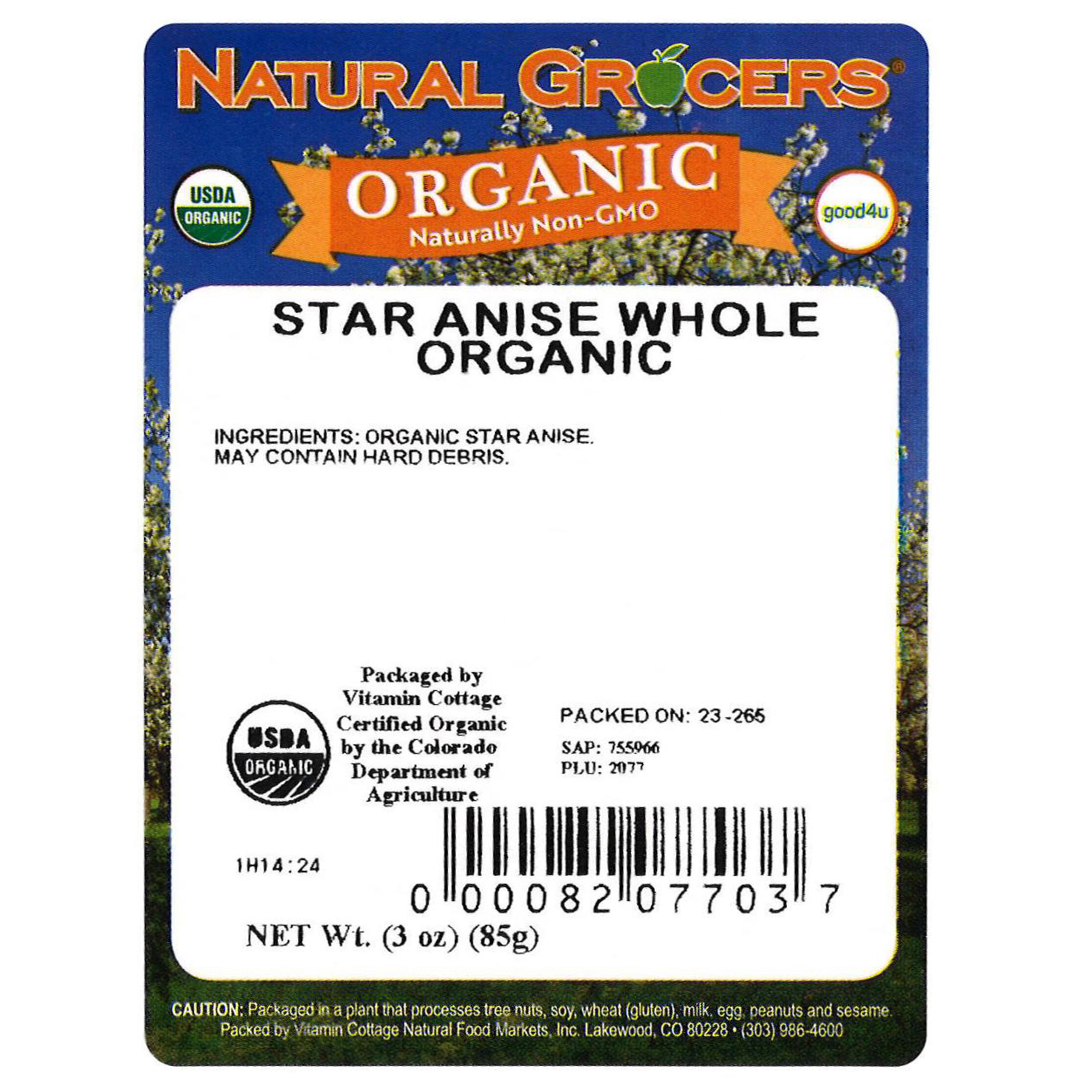 Star Anise Select Whole Org 3 Oz