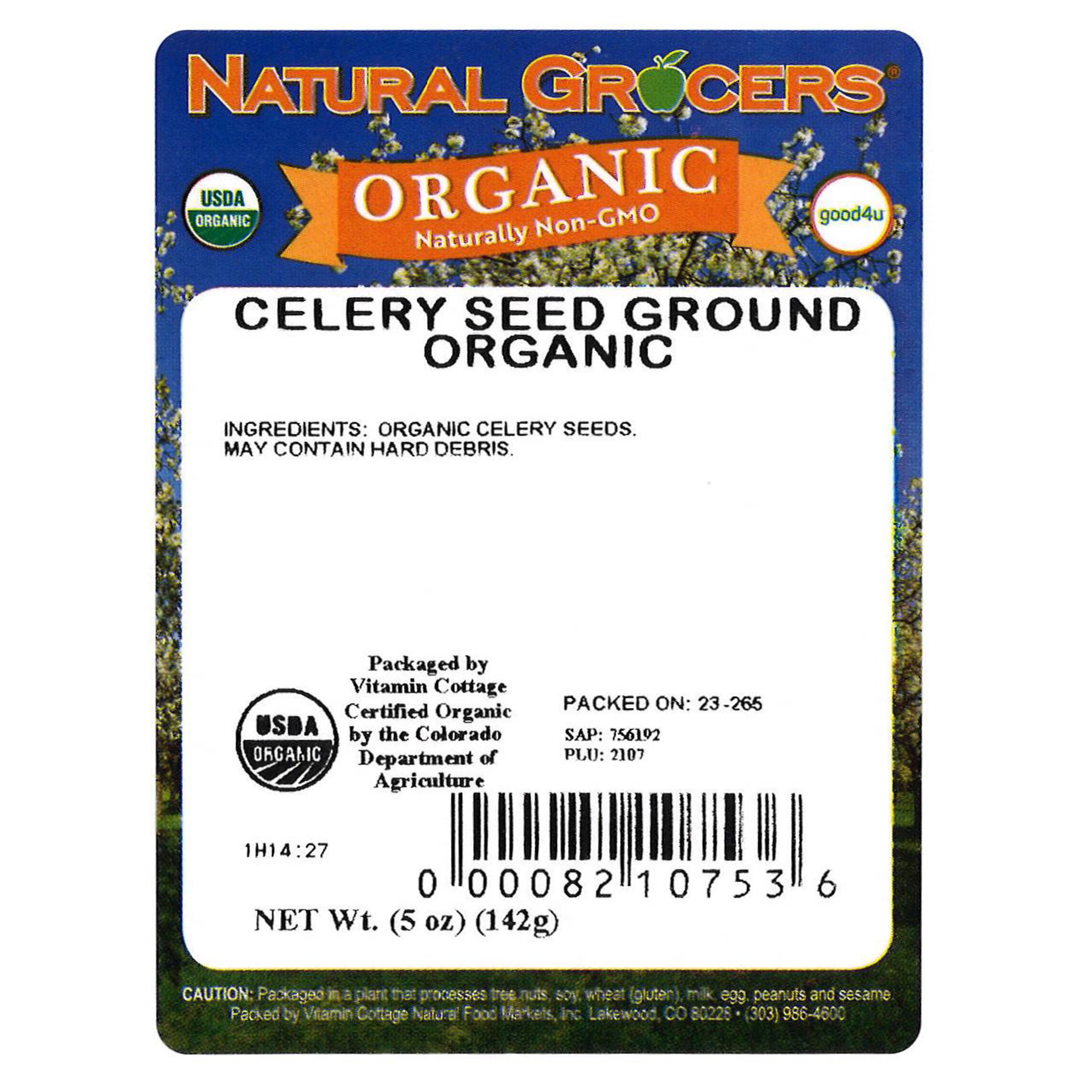 Celery Seed Ground Org 5 Oz