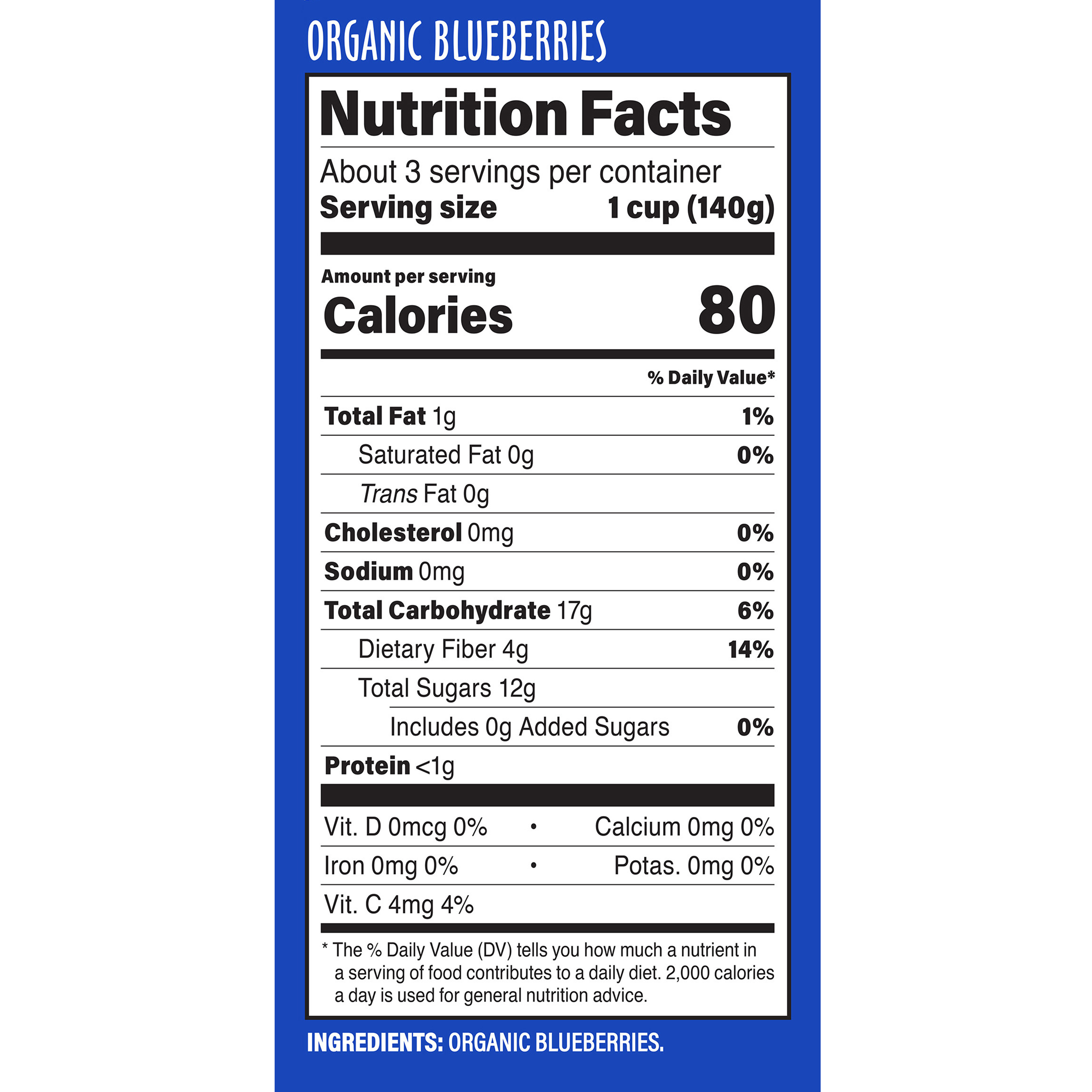 Frz Fruit Blueberries Org 16 Oz