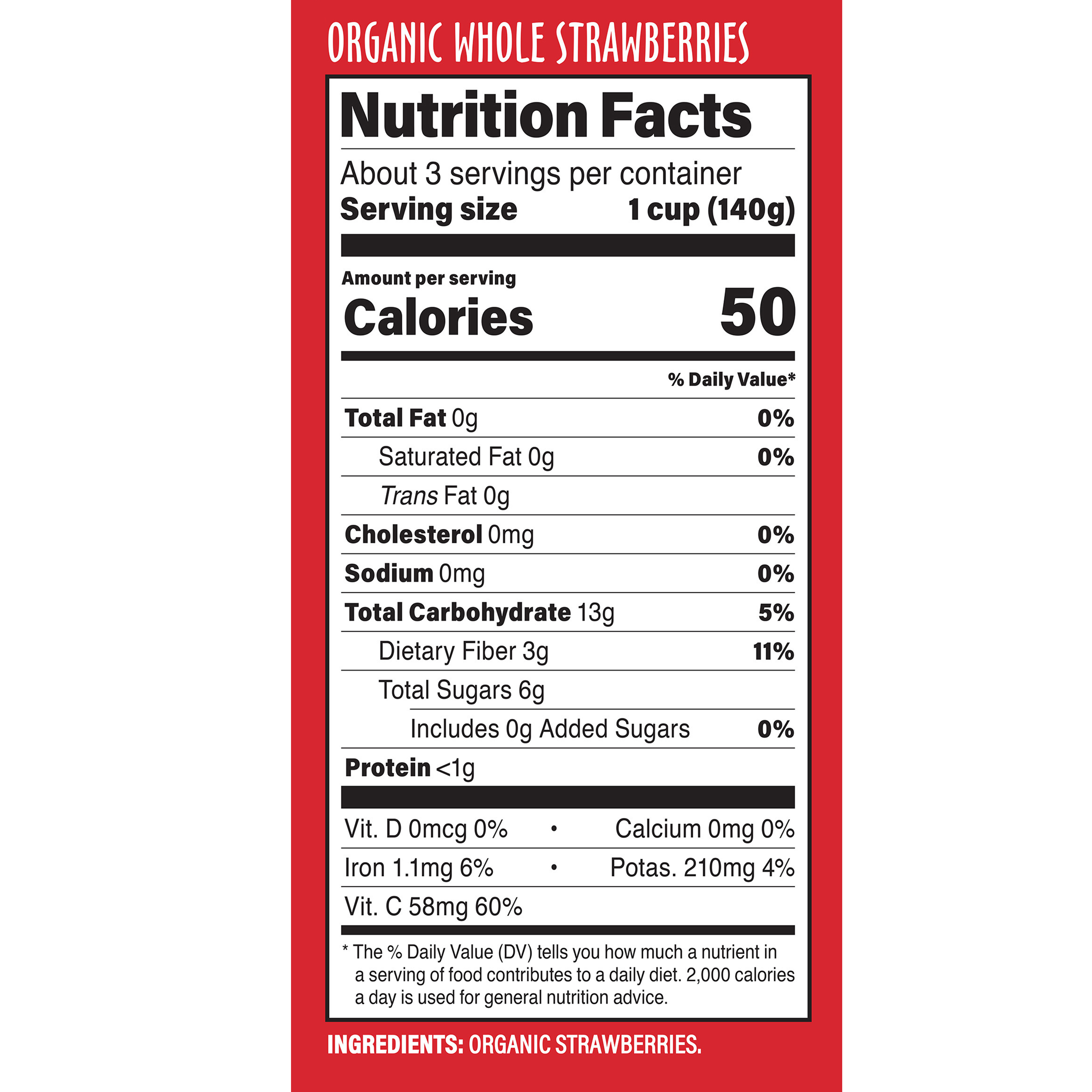 Frz Fruit Strawberries Org 16 Oz