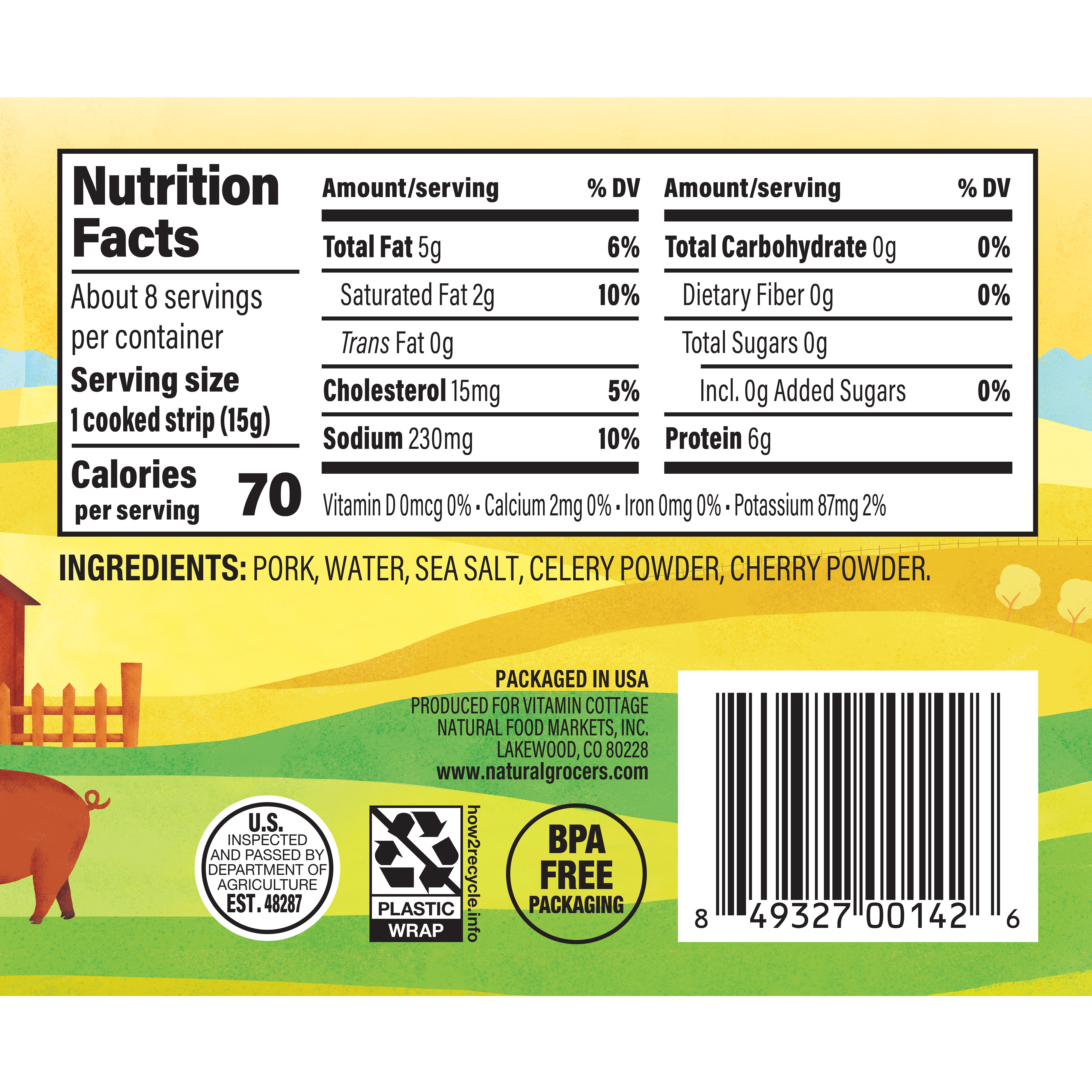 Bp Pork Bacon Hckry Smk Sf 12 Oz