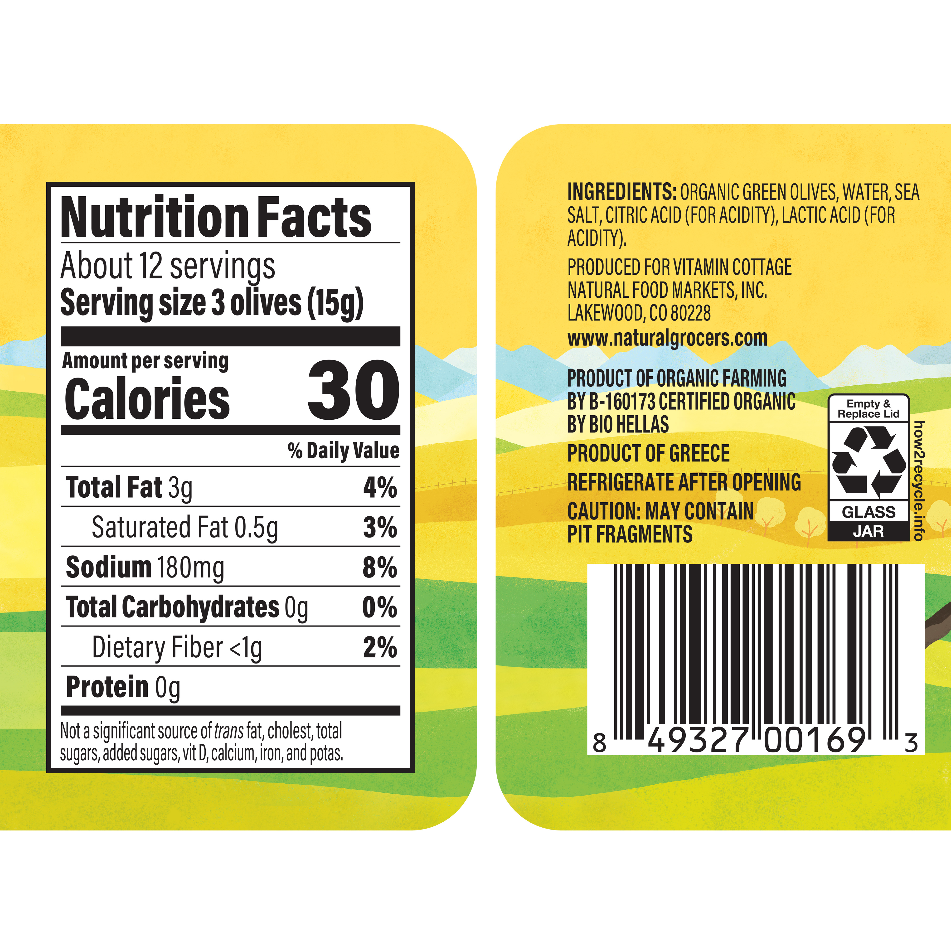 Olives Jar Pttd Grn Org 6.3 Oz