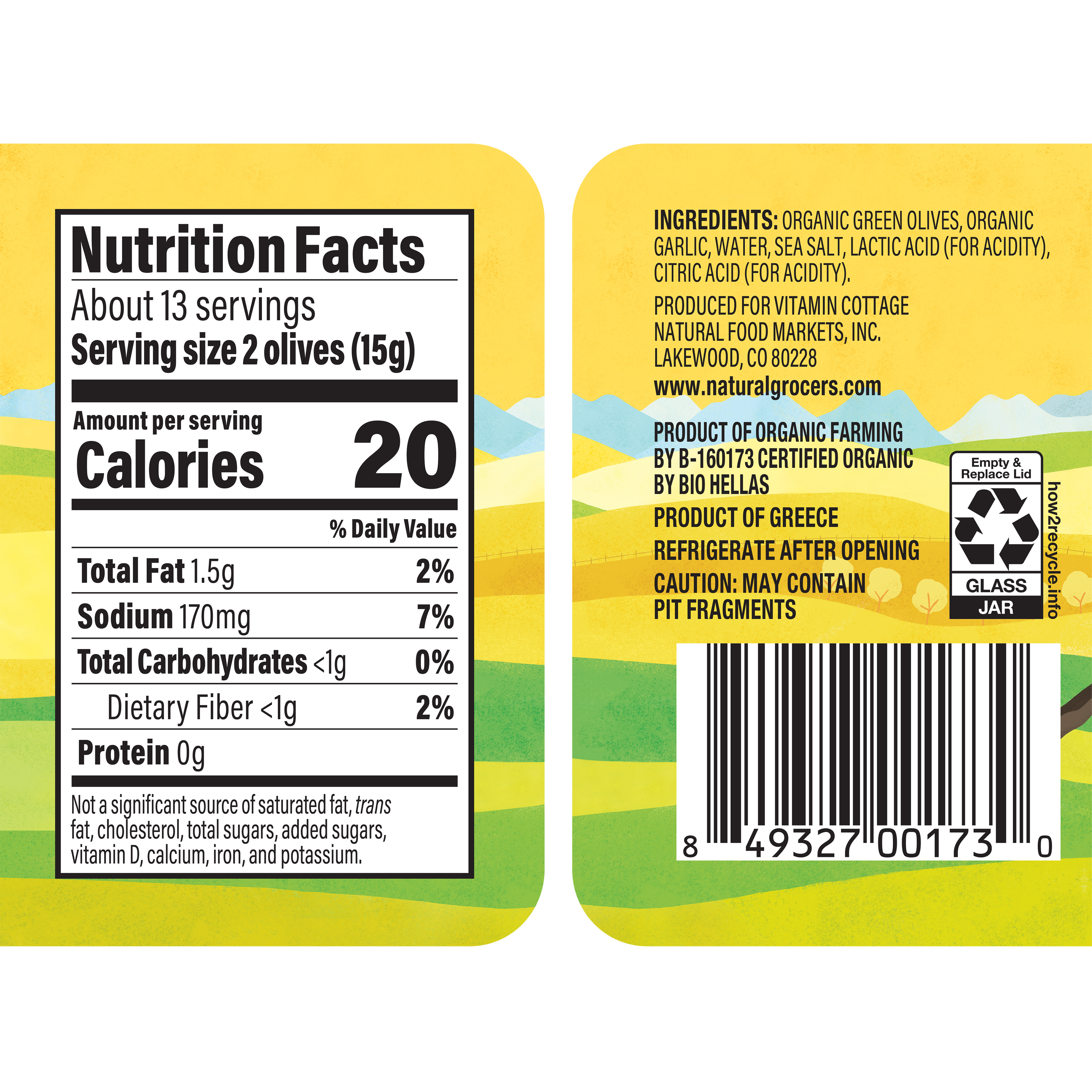 Olives Jar Garlic Stft Org 7 Oz