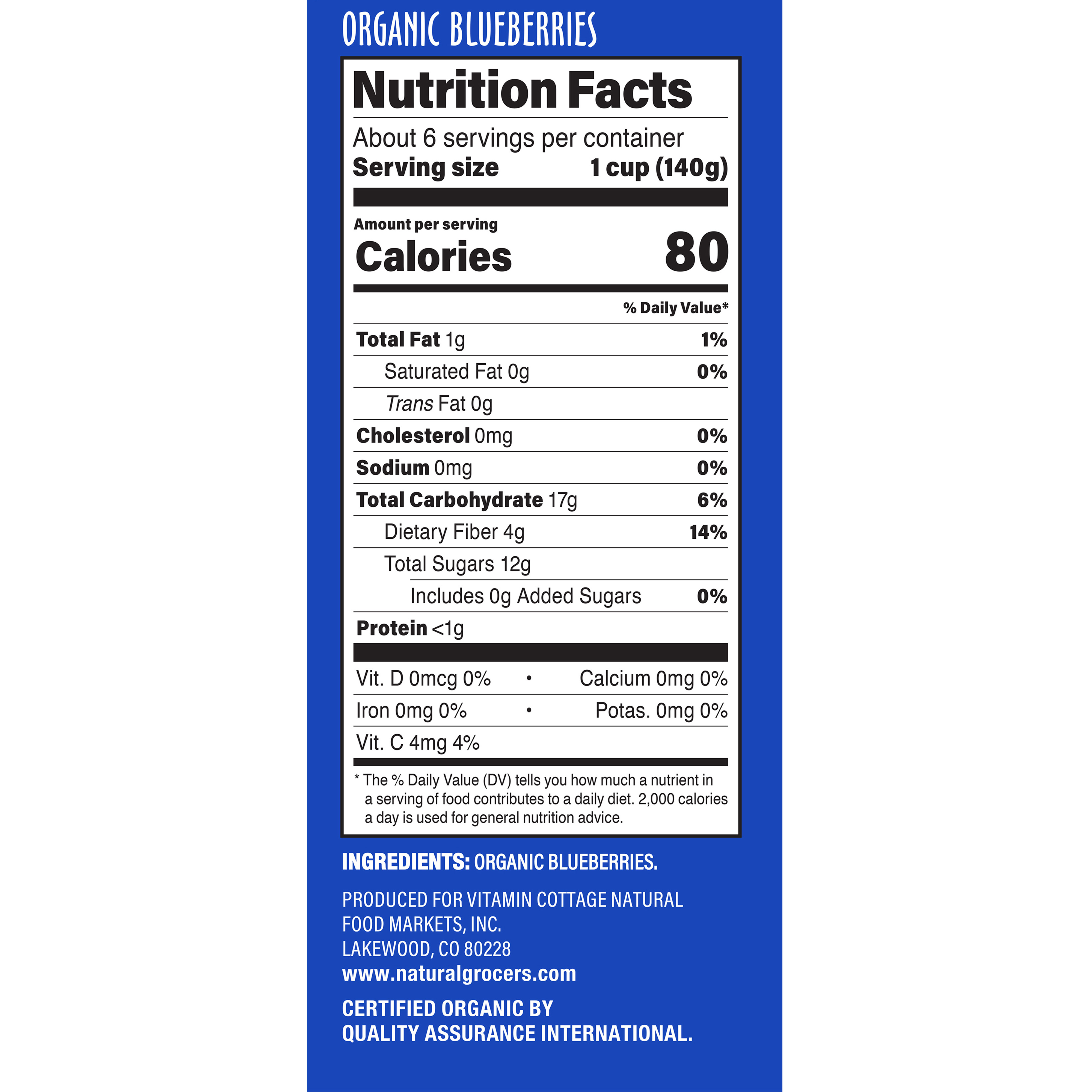 Frz Blueberries Org 32 Oz