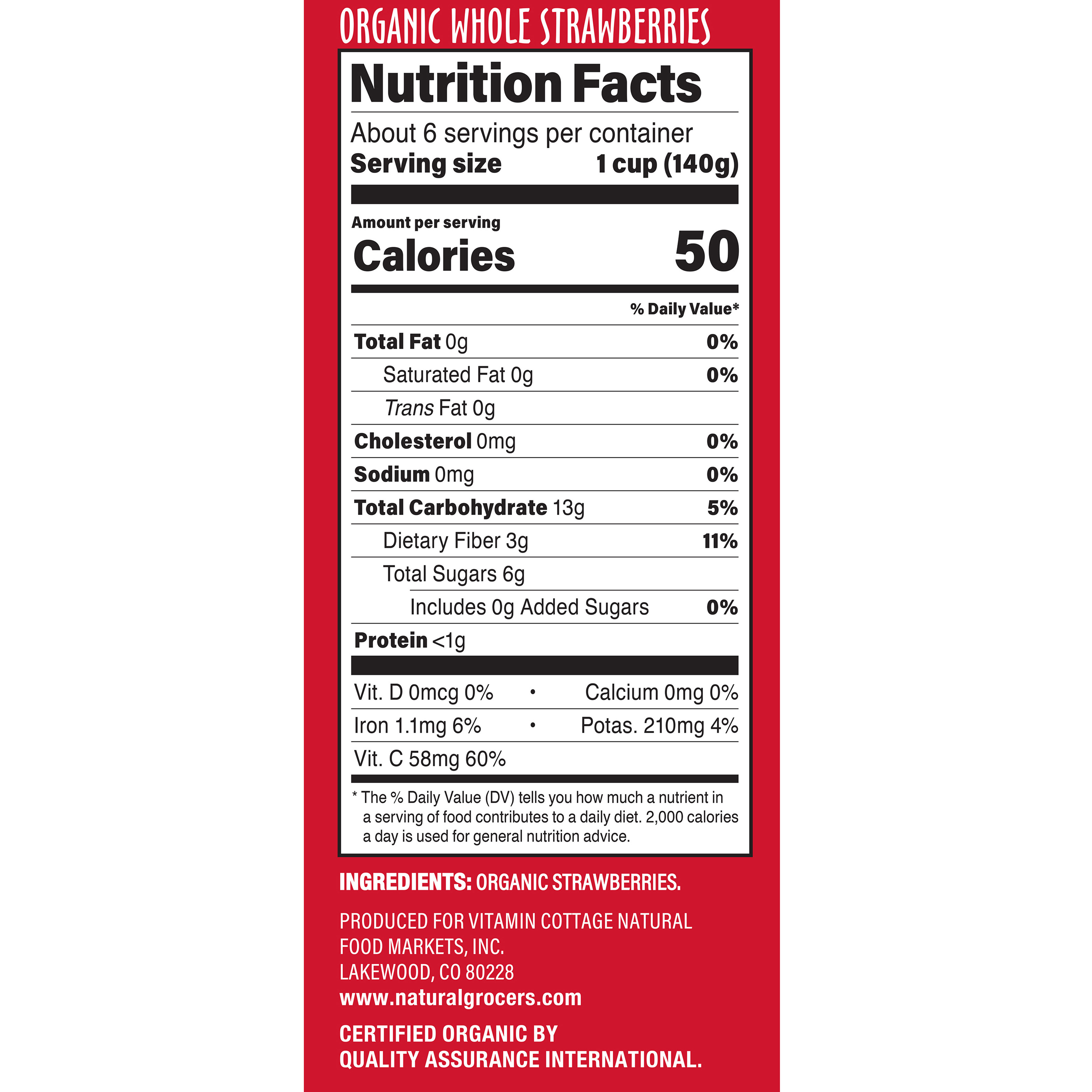 Frz Strawberries Org 32 Oz