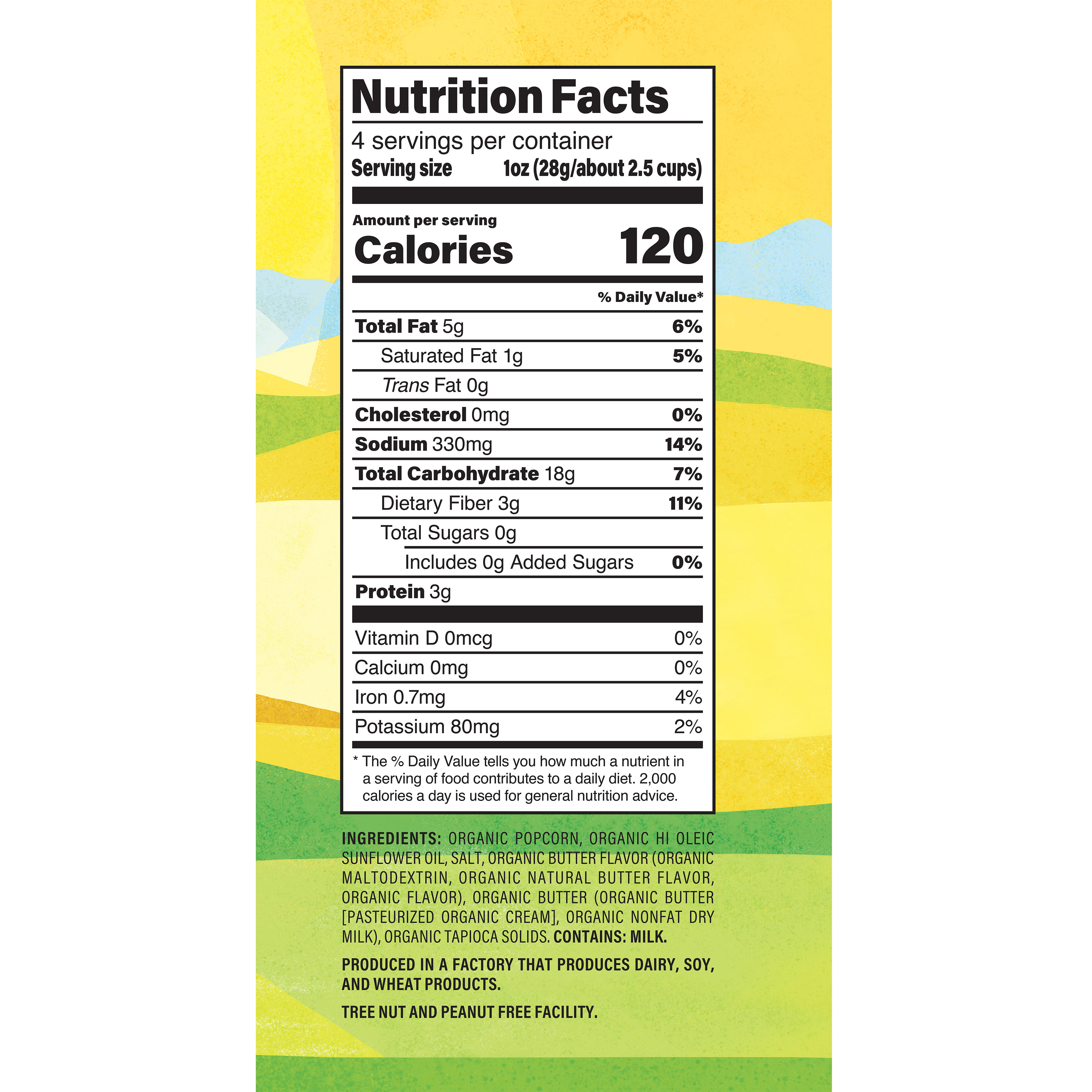 Popcorn Rte Butter Mveth Org 4 Oz