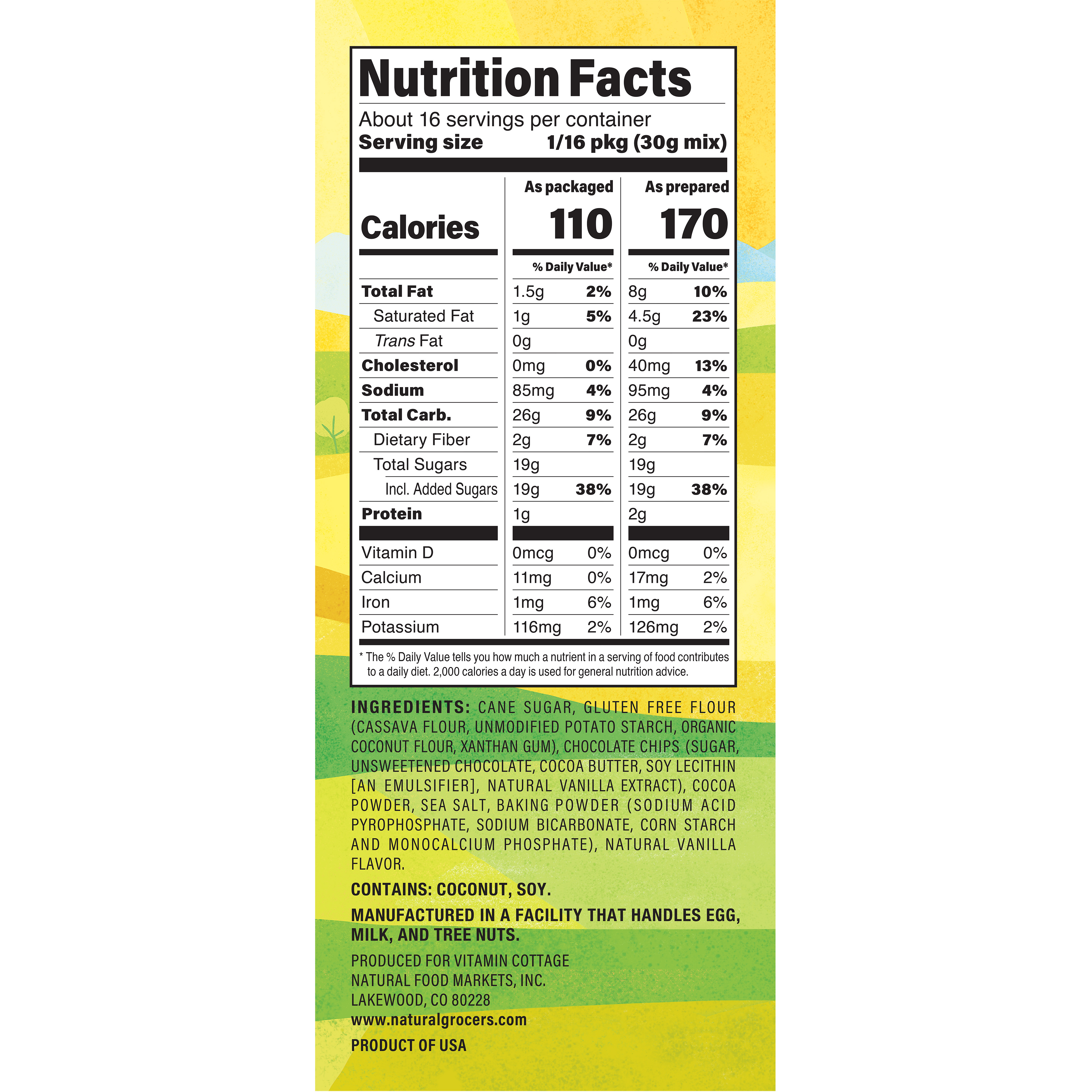 Brownie Mix Gf Ngmo 17 Oz