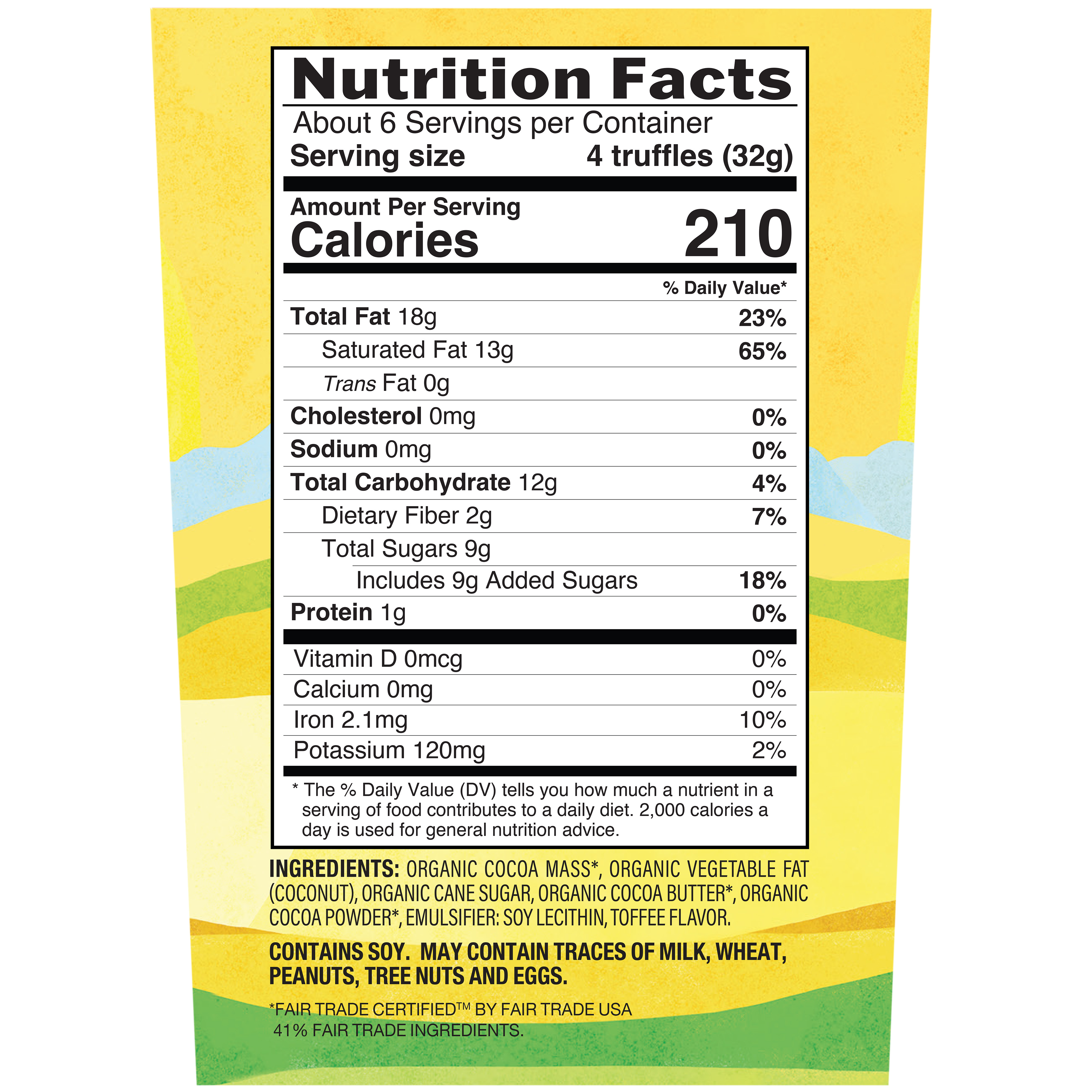 Truffles Caramel Org 7 Oz