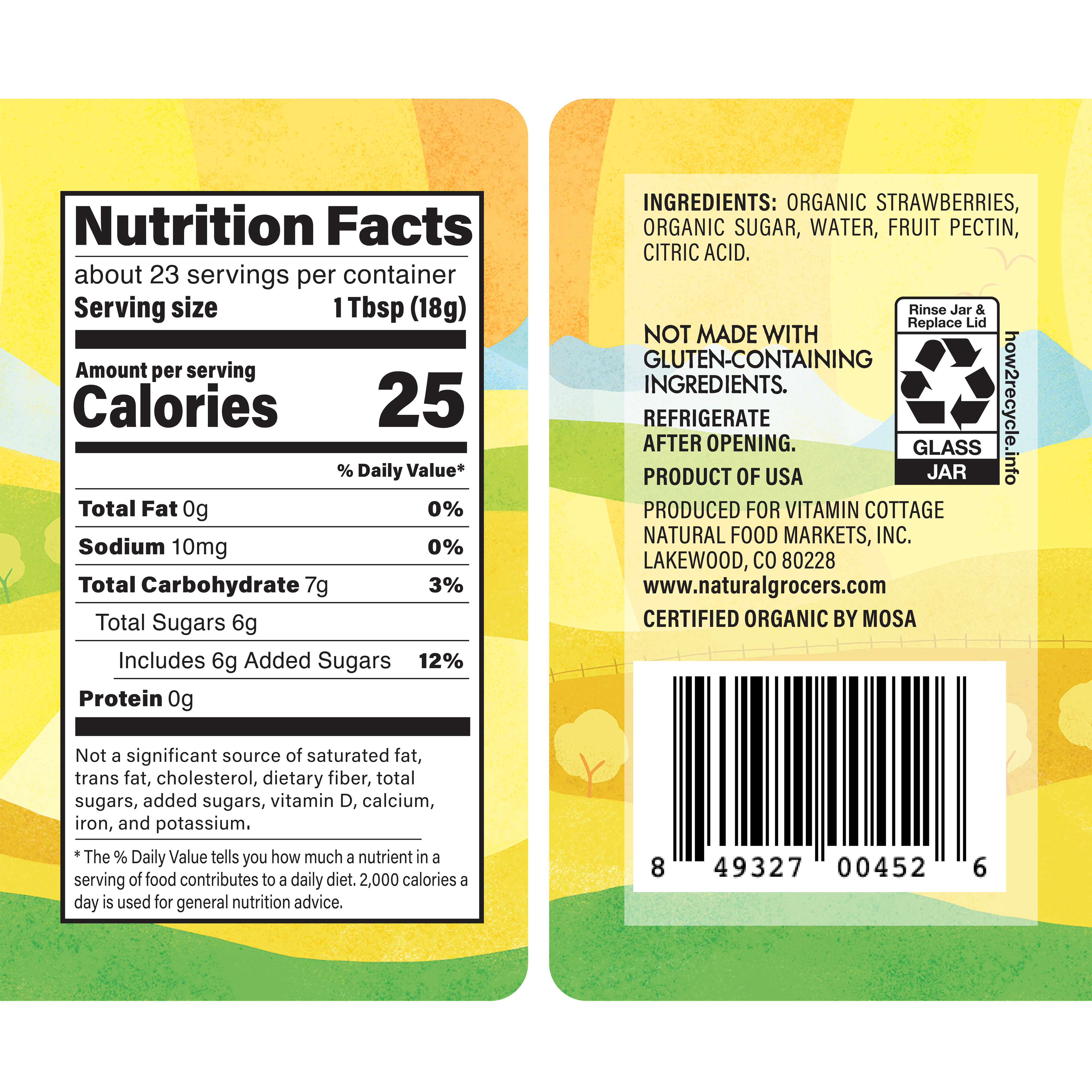 Preserves Strawberry Org 15.5 Oz