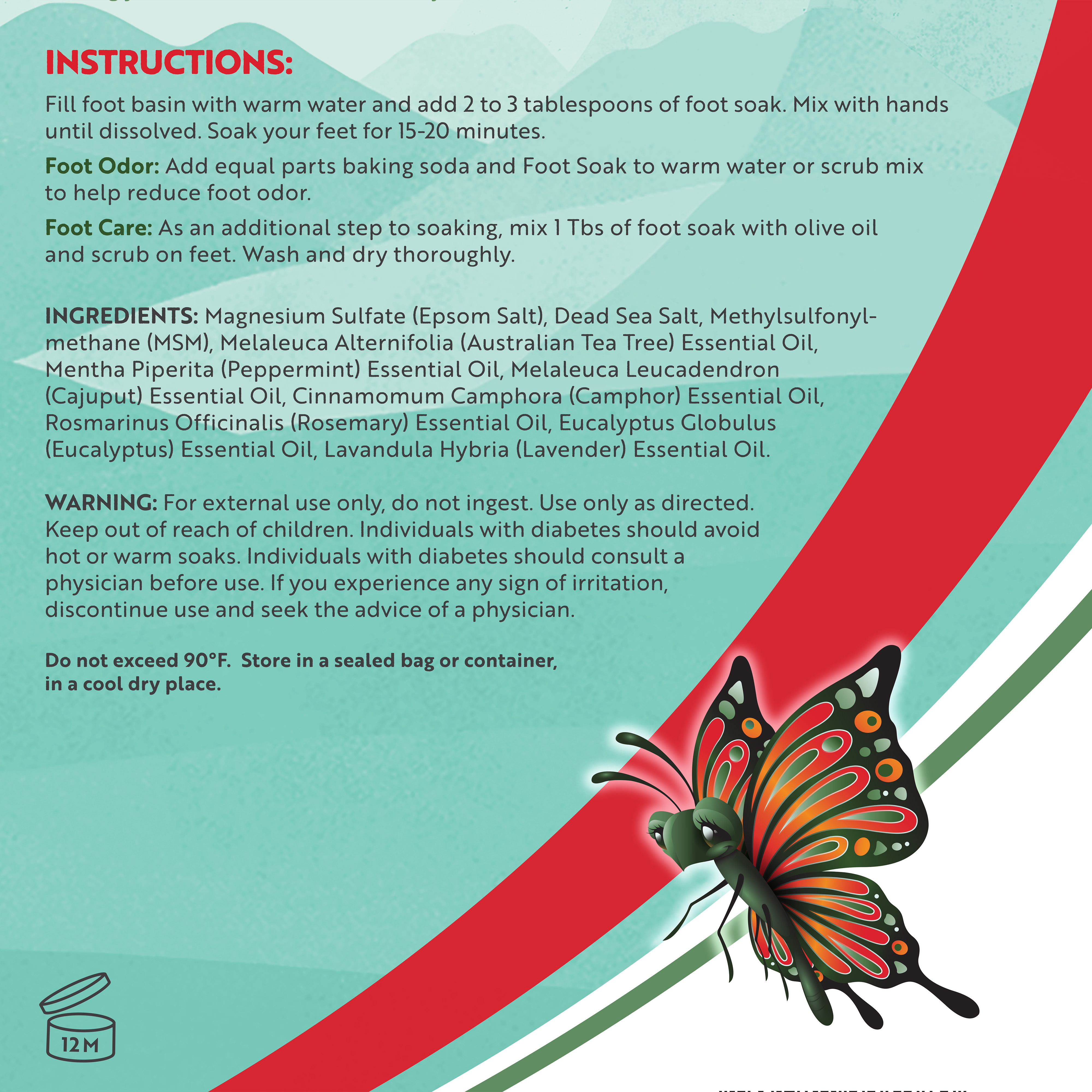 Epsom Salt T Tree Foot Soak 64 Oz