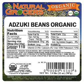Beans Adzuki Org 2 Lb