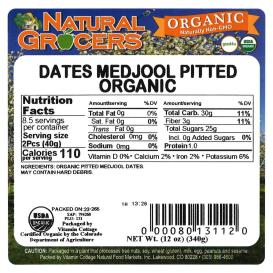 Dates Medjool Org 12 Oz