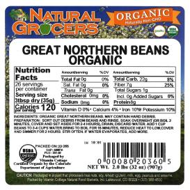 Beans Great Northern Org 2 Lb