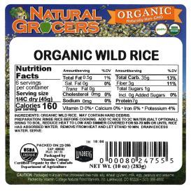 Rice Wild Org 10 Oz