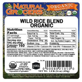 Rice Wild Blend Org 1 Lb