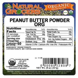Peanut Butter Powder Org 8 Oz