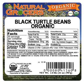 Beans Black Turtle Org 2 Lb