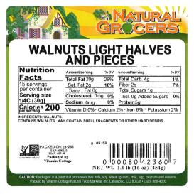 Walnut Lght Halves Pcs Non-gmo 1 Lb