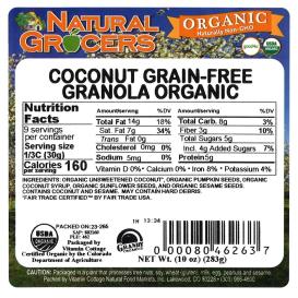 Granola Coconut Grain-free Og 10 Oz
