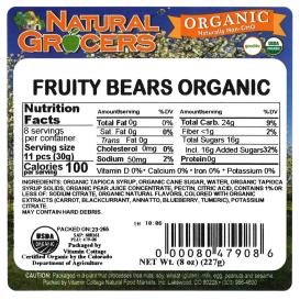 Fruity Bears Organic 8 Oz