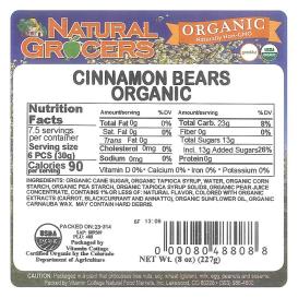Cinnamon Bears Org 8 Oz
