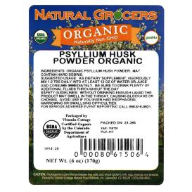 Psyllium Husk Whole Org 8 Oz