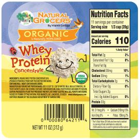 Whey Protein Concentrate Org 11 Oz