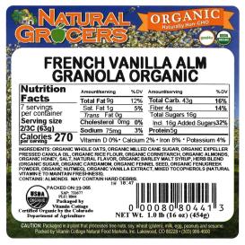 Granola Frch Van Alm Org 1 Lb