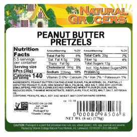 Pretzels Pb Non Gmo 6 Oz