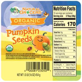 Seeds Pumpkin Org 1 Lb
