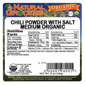 Chili Pwd Blend Fiesta Med Org 5 Oz