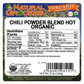 Chili Pwd Blend Hot Org 5 Oz