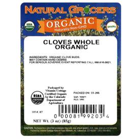 Cloves Whole Org 3 Oz